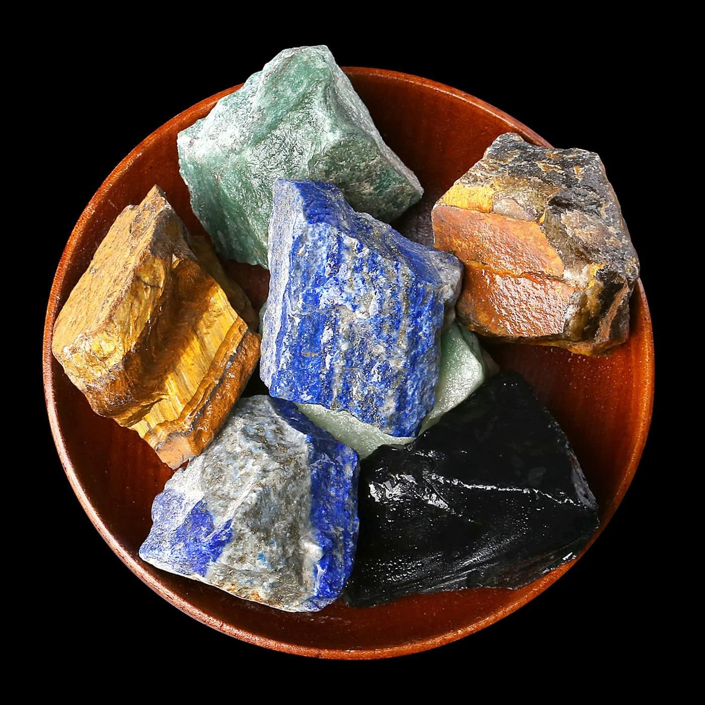 ZHIYUXI 2-Inch Natural Amethyst Crystal Rocks - Healing Stones for Tumbling, Wire Wrapping, and Home Décor (Set of 4)