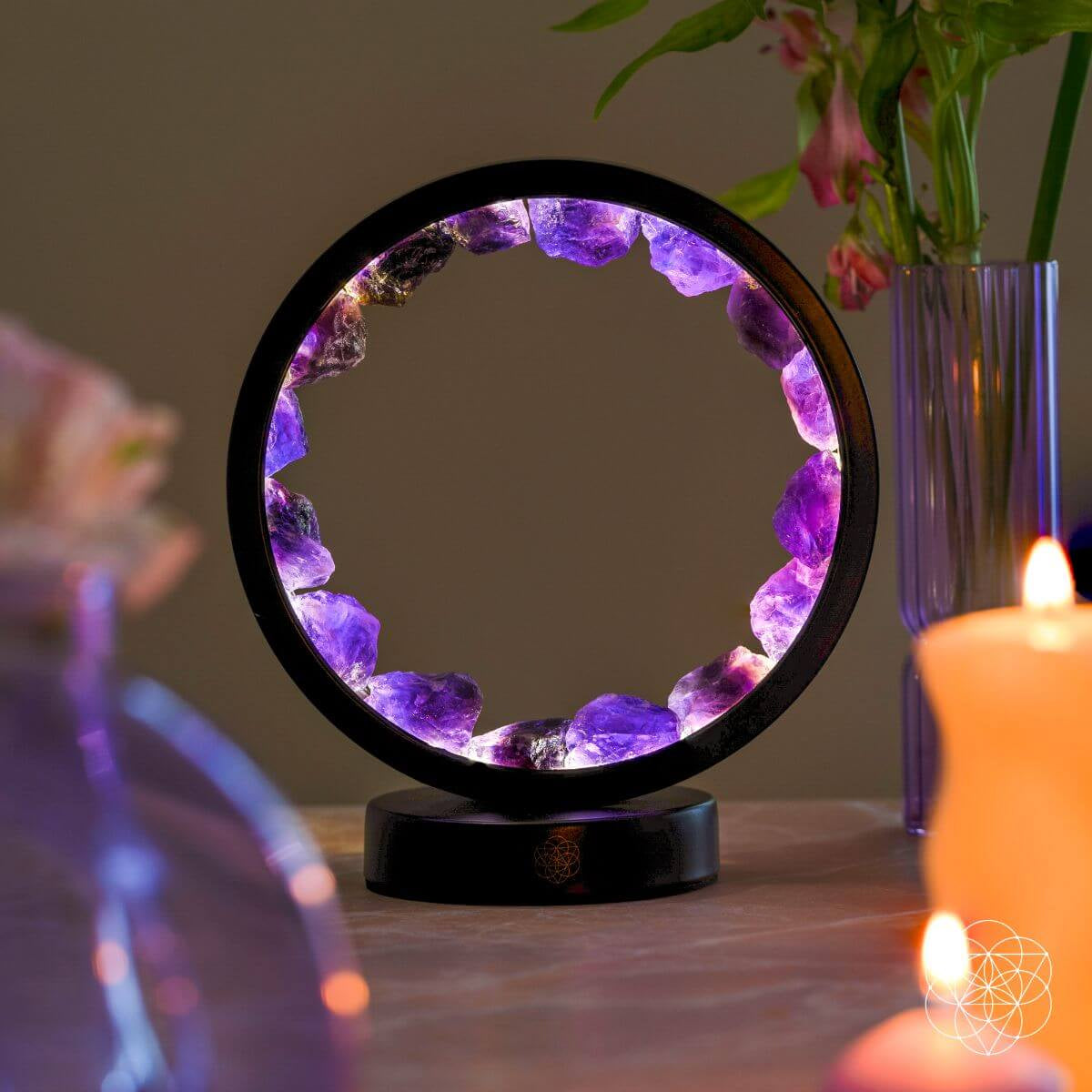 Amethyst Lamp for Spiritual Protection and Inner Peace