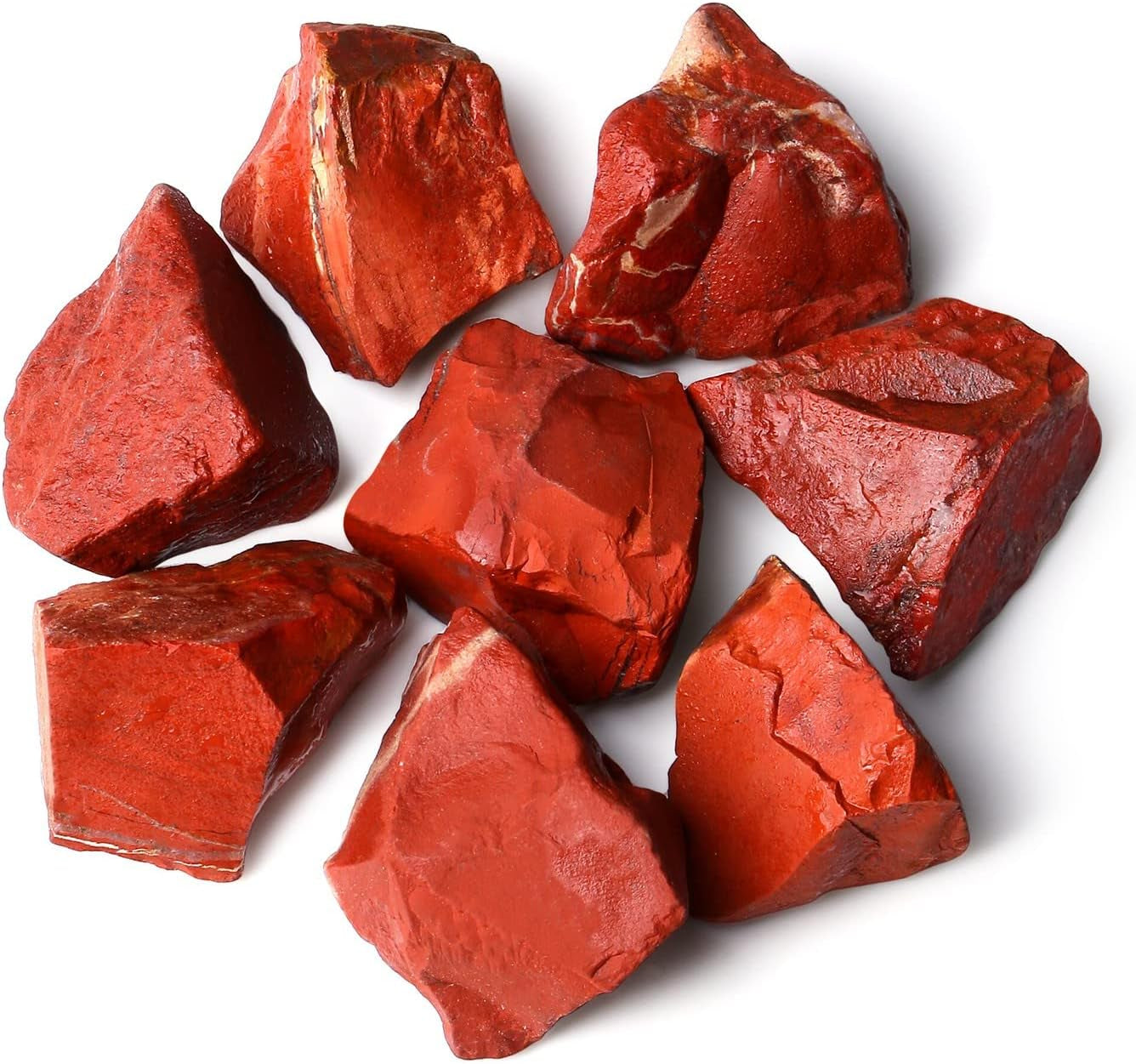 ZHIYUXI 2-Inch Natural Amethyst Crystal Rocks - Healing Stones for Tumbling, Wire Wrapping, and Home Décor (Set of 4)