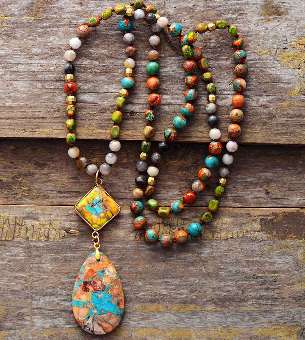 Intense Jasper Spiritual Healing Necklace