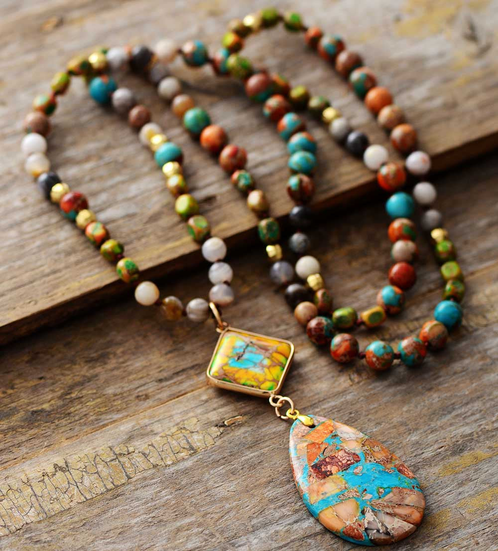 Intense Jasper Spiritual Healing Necklace