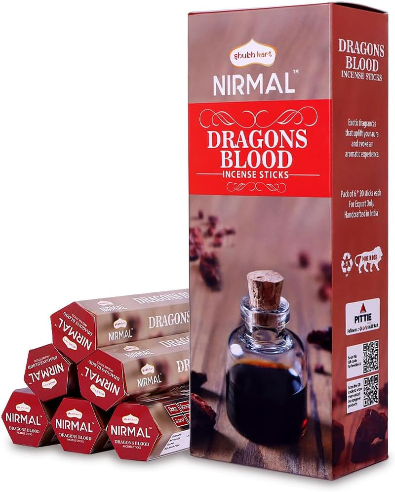 Shubhkart Hexa Aloe Vera Incense Sticks - Set of 6 Packs, 120 Sticks for Relaxation, Stress Relief, and Mindful Meditation | Eco-Friendly and Non-Toxic Aromatic Incense