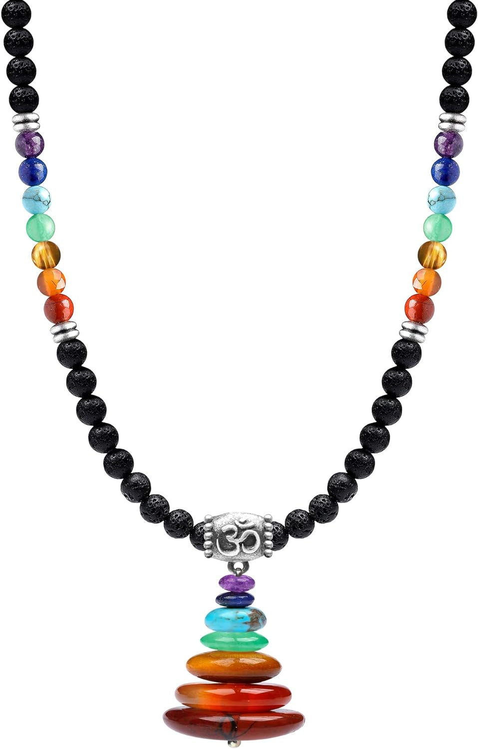 Versatile Chakra Jewelry for Men and Women - Necklaces and Bracelets for Meditation, Calmness, and Anxiety Relief