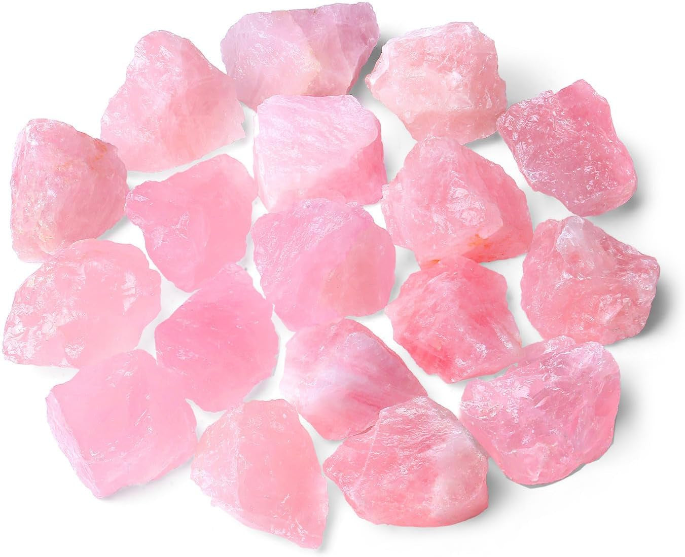 ZHIYUXI 2-Inch Natural Amethyst Crystal Rocks - Healing Stones for Tumbling, Wire Wrapping, and Home Décor (Set of 4)