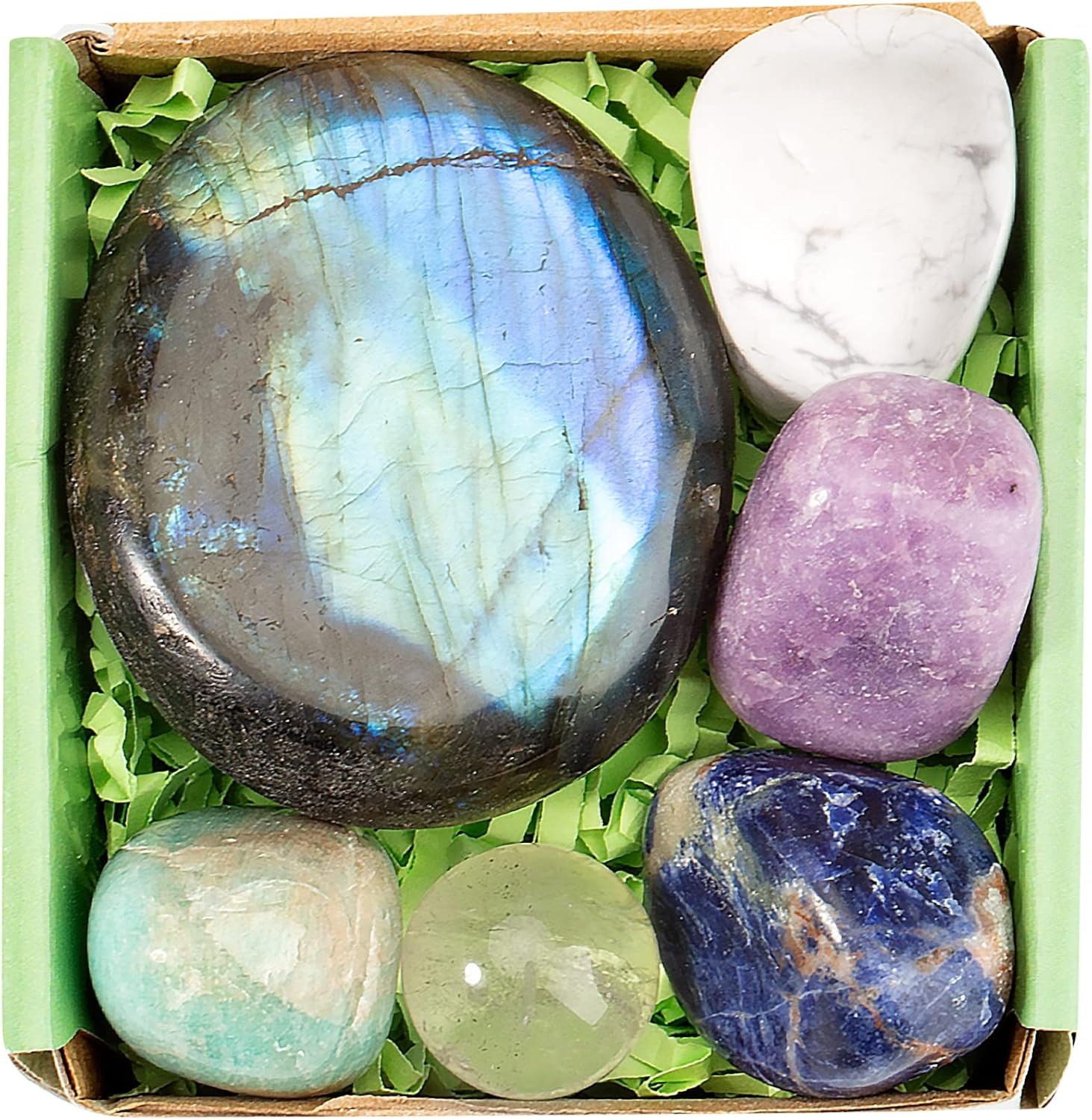 Qiancannaor Abundance and Prosperity Crystal and Healing Stones Set for Spiritual Practices, Meditation, and Feng Shui