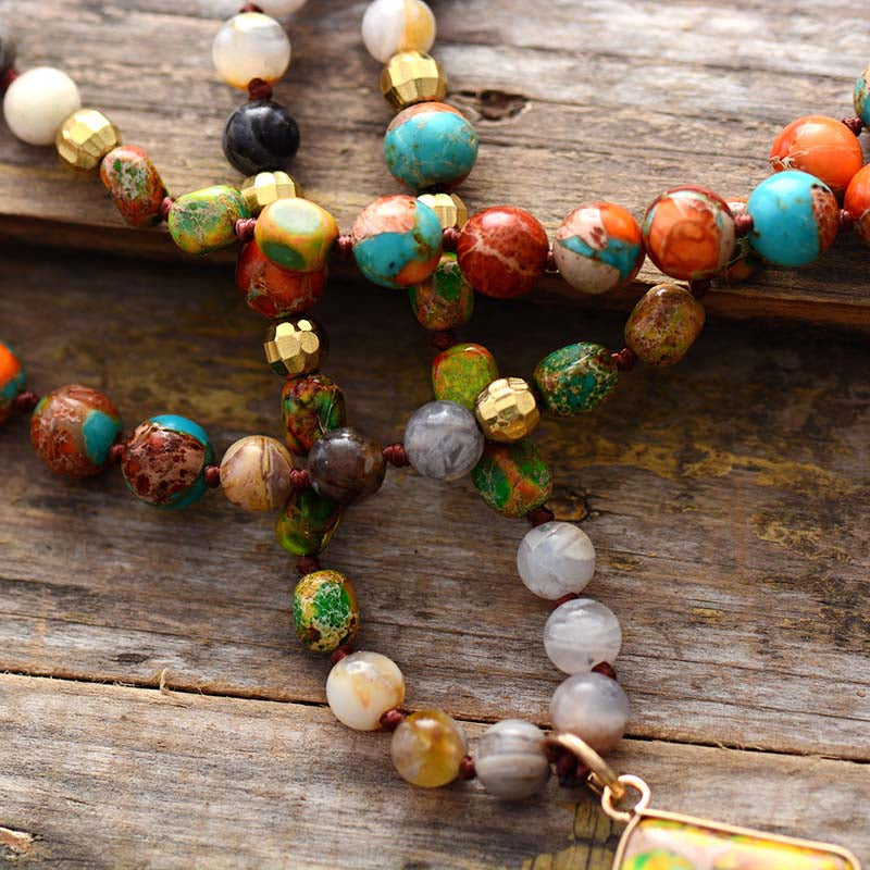 Intense Jasper Spiritual Healing Necklace