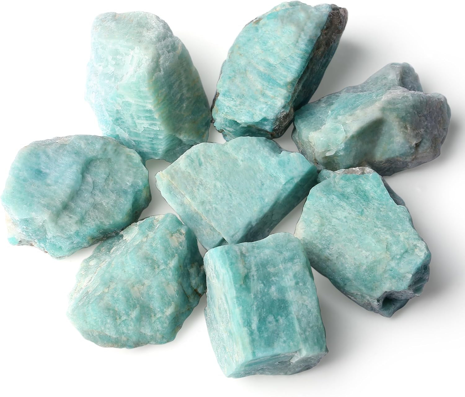 ZHIYUXI 2-Inch Natural Amethyst Crystal Rocks - Healing Stones for Tumbling, Wire Wrapping, and Home Décor (Set of 4)