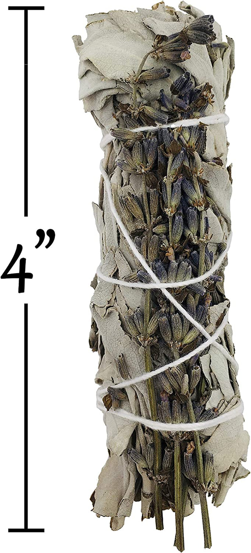 Premium White Sage Smudge Sticks with Dried Lavender Buds - Ideal for Spiritual Cleansing, Gifts, Witchcraft, and Meditation - Set of 3