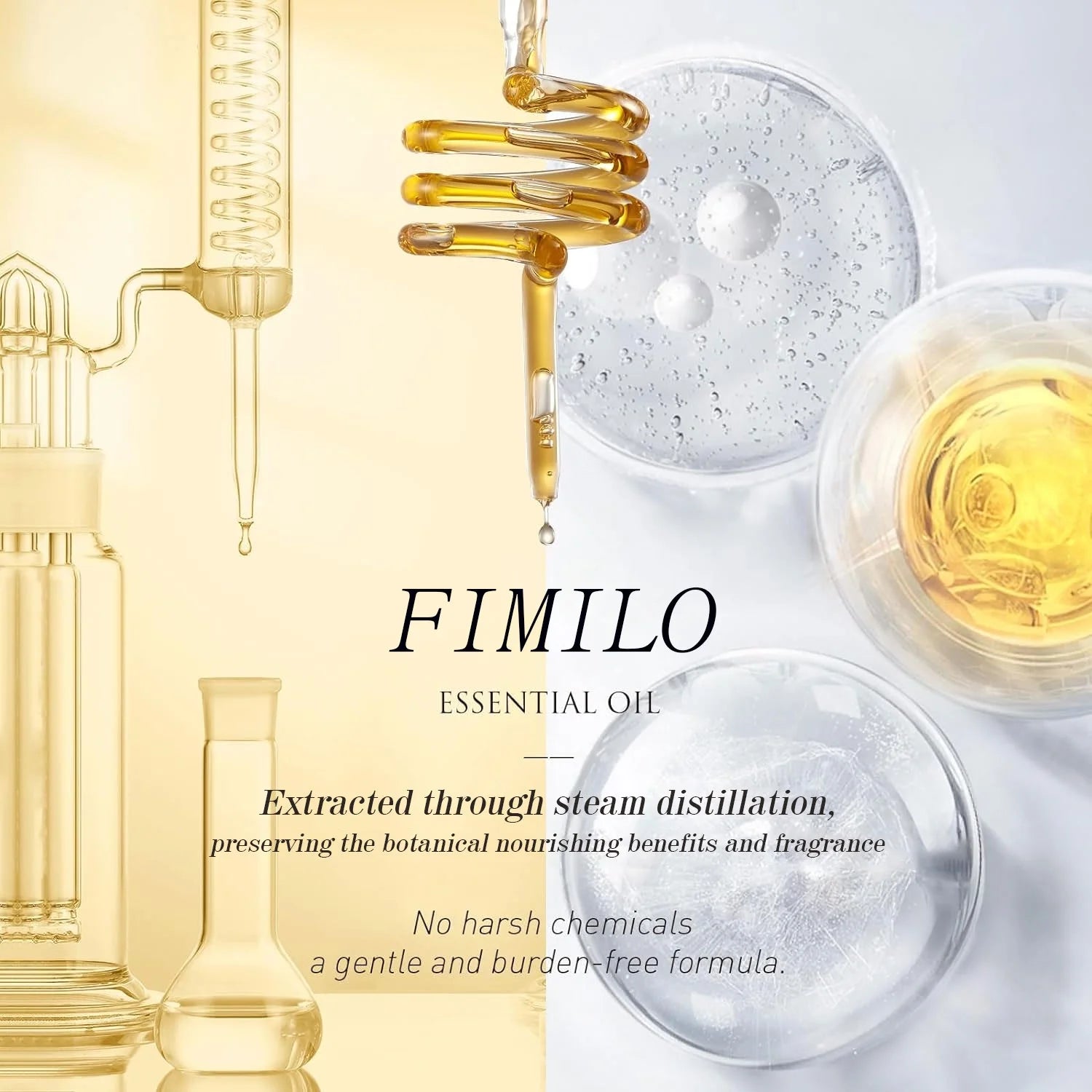 Fimilo Essential Oils Set, Fragrance Oils Gift Set for Diffuser - Peppermint,Lemongrass,Tea Tree,Rosemary,Lavender,Orange Kit (6 X 10ML)