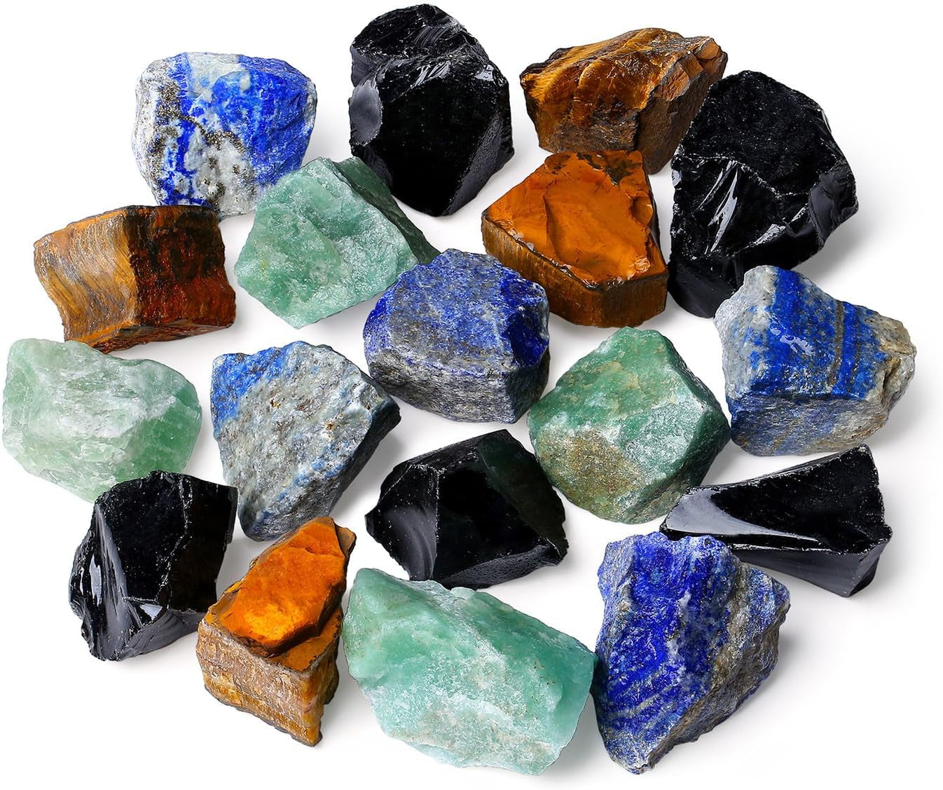 ZHIYUXI 2-Inch Natural Amethyst Crystal Rocks - Healing Stones for Tumbling, Wire Wrapping, and Home Décor (Set of 4)